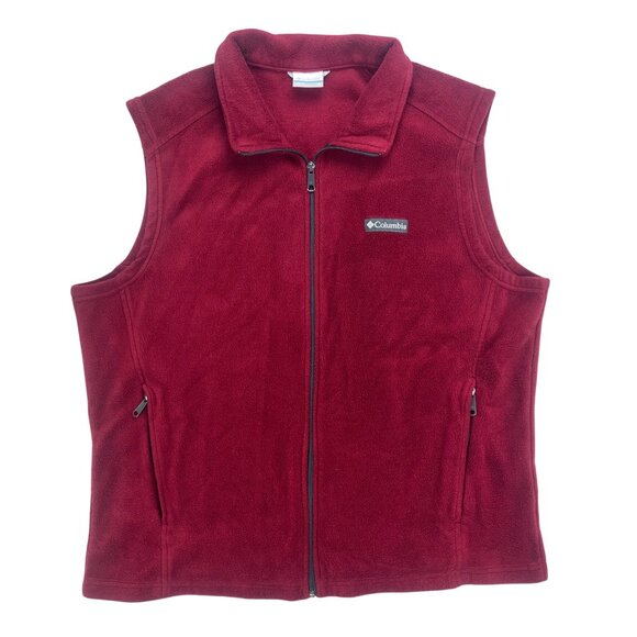 Columbia Other - Columbia Fleece Men's Red Vest Size XL